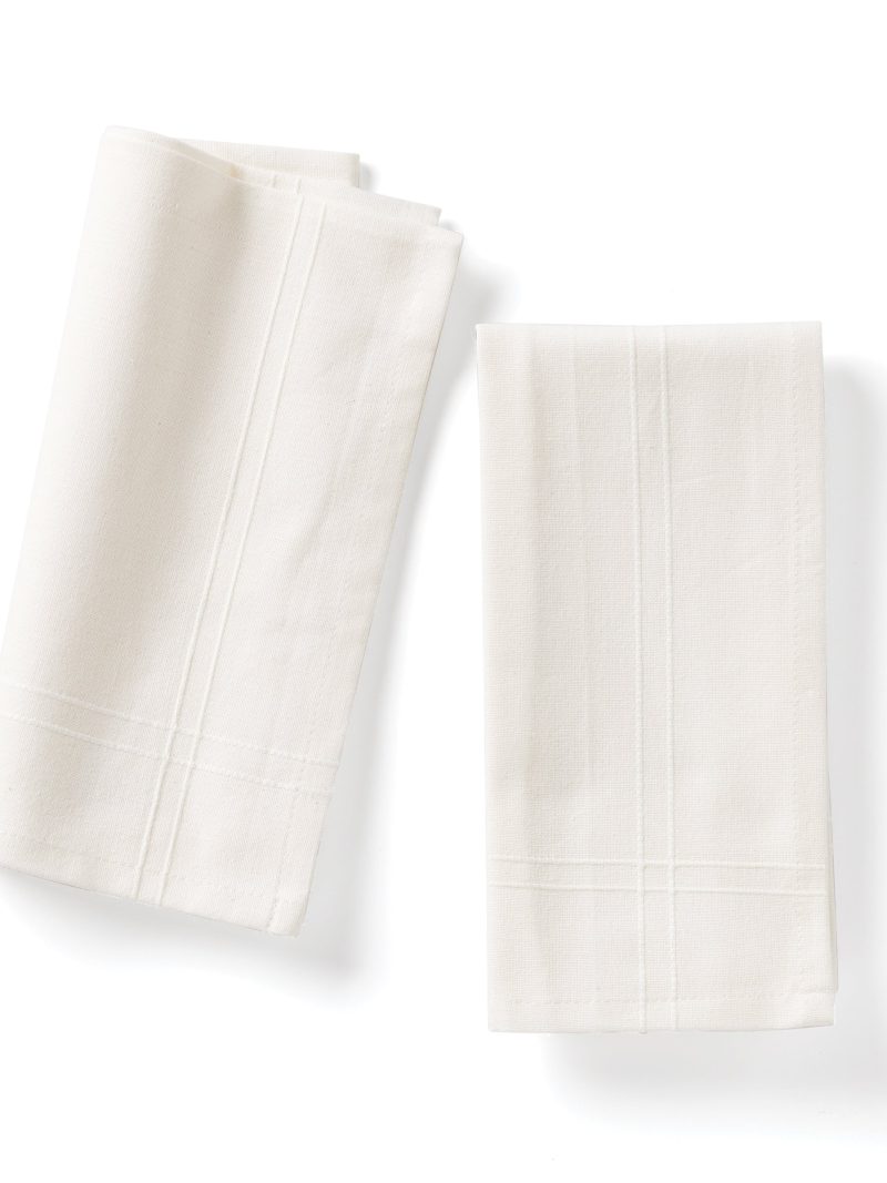 Essentials Ivory Dinner Napkins - Set Of 2